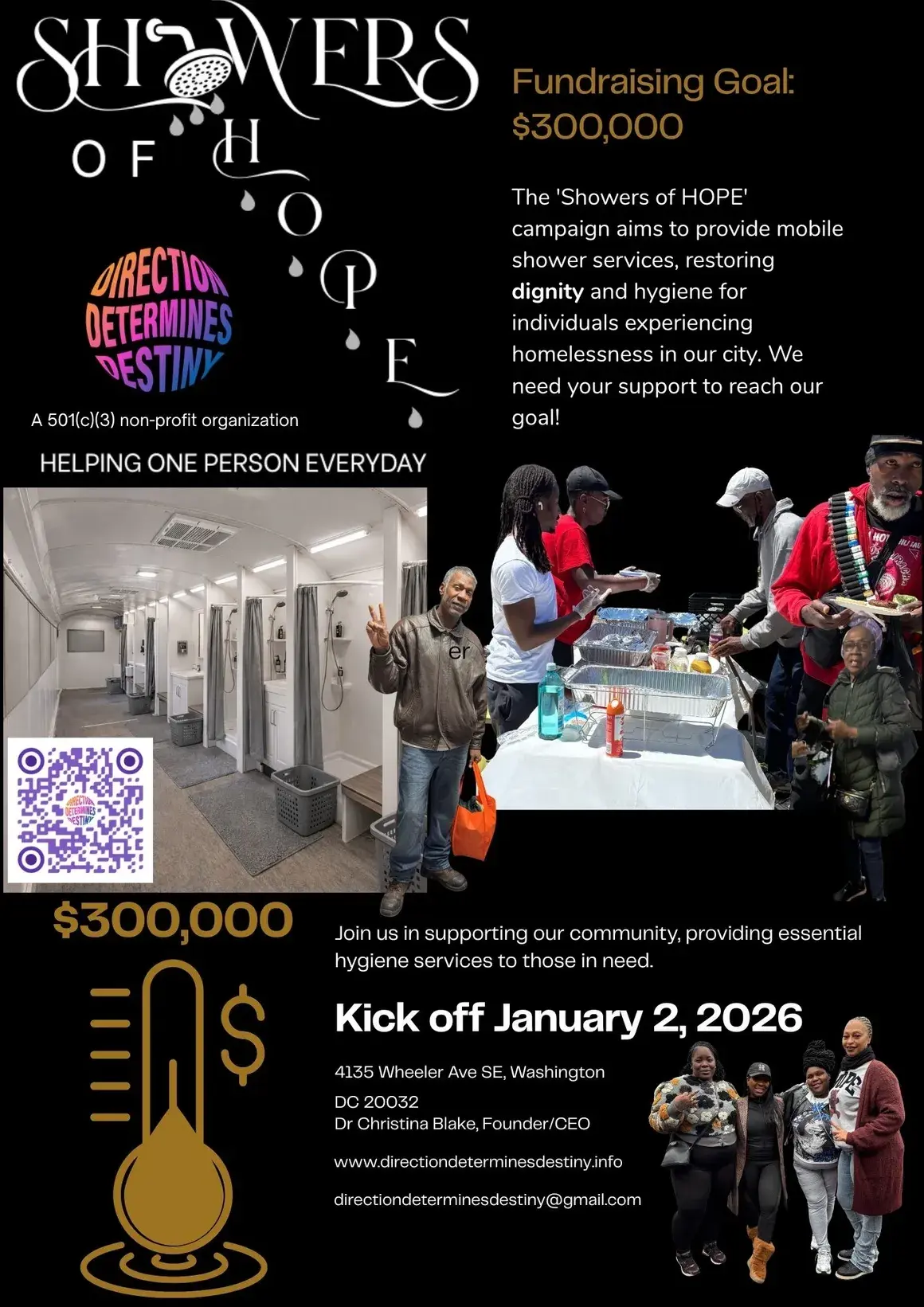 Showers of H.O.P.E. fundraising campaign flyer